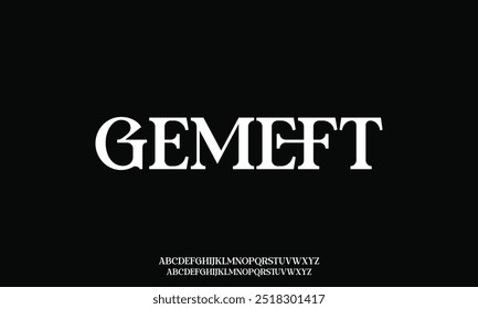 Elegant awesome alphabet letters font and number. unique serif font. Classic Lettering Minimal Fashion Designs. Typography fonts regular uppercase and lowercase. vector illustration