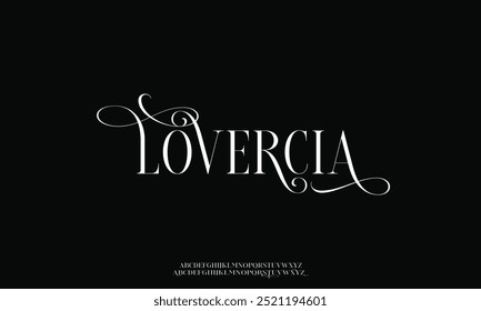 Elegant awesome alphabet letters font and number. unique serif font. Classic Lettering Minimal Fashion Designs. Typography fonts regular uppercase and lowercase. vector illustration