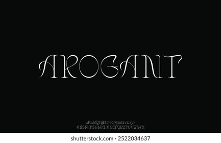 Elegant awesome alphabet letters font and number. Classic Lettering Minimal Fashion Designs. Typography fonts regular uppercase and lowercase.