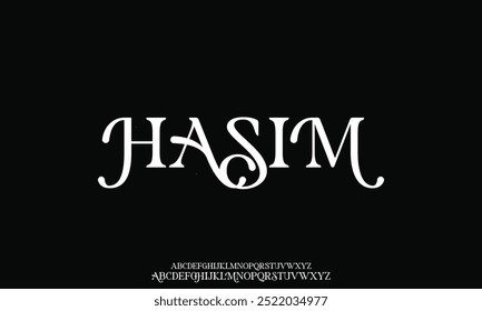 Elegant awesome alphabet letters font and number. Classic Lettering Minimal Fashion Designs. Typography fonts regular uppercase and lowercase.
