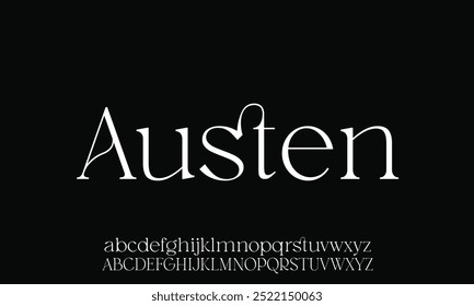 Elegant awesome alphabet letters font and number. unique serif font. Classic Lettering Minimal Fashion Designs. Typography fonts regular uppercase and lowercase. vector illustration