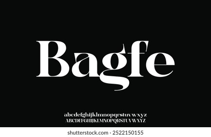 Elegant awesome alphabet letters font and number. unique serif font. Classic Lettering Minimal Fashion Designs. Typography fonts regular uppercase and lowercase. vector illustration