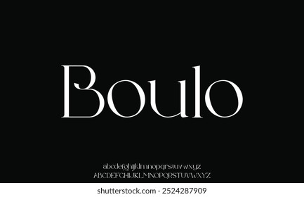Elegante incrível alfabeto letras fonte e número. fonte única serif. Clássico Lettering minimal Fashion Designs. Fontes tipográficas normais, maiúsculas e minúsculas.