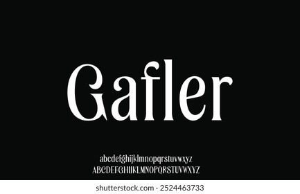 Elegant awesome alphabet letters font and number. unique serif font. Classic Lettering Minimal Fashion Designs. Typography fonts regular uppercase and lowercase. vector illustration