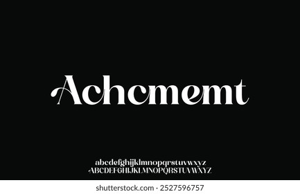 Elegante incrível alfabeto letras fonte e número. fonte única serif. Clássico Lettering minimal Fashion Designs. Fontes tipográficas normais, maiúsculas e minúsculas.