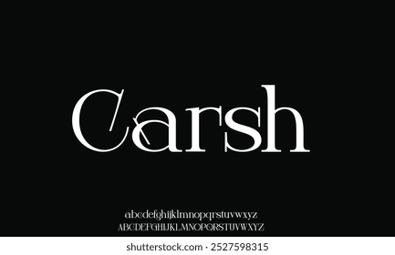 Elegante incrível alfabeto letras fonte e número. fonte única serif. Clássico Lettering minimal Fashion Designs. Fontes tipográficas normais, maiúsculas e minúsculas.