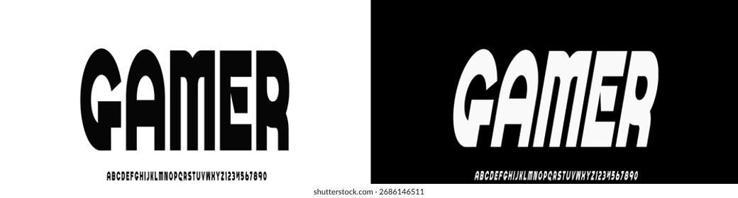 Elegante incrível alfabeto letras fonte e número. Clássico Lettering minimal Fashion Designs. Fontes tipográficas normais maiúsculas e minúsculas. ilustração vetorial