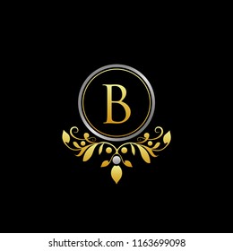 Elegant B Letter Luxury Logo, suitable for boutique and wedding event