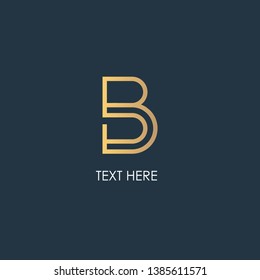elegant B logo - Vector
