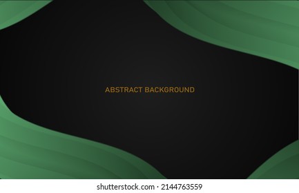 elegant background with abstract green color in the corner