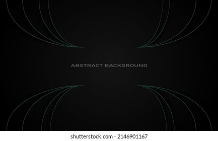 eleganter Hintergrund mit abstrakten grünen Linien in der Ecke