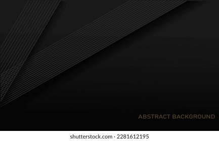 elegant background with abstract lines and shadows on the top left
