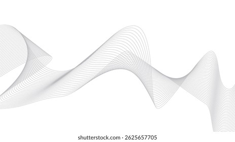 Elegant background with abstract wavy lines