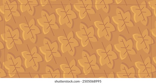 elegant background of autumn seamless pattern with maple leaf icons. design for banner, poster, greeting card, social media.