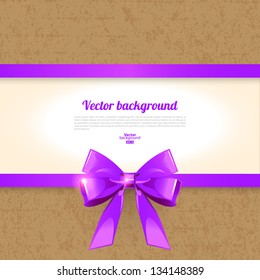 Elegant background with bow