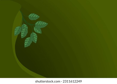 Elegant background with bright colors decorated with leaves and stones