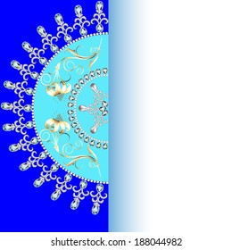Elegant background with circular ornament and space for text.