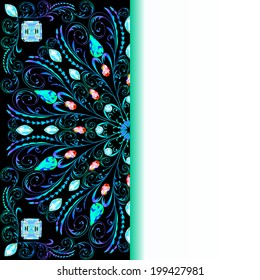 Elegant background with circular ornament and space for text.