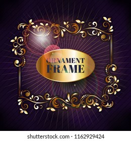 Elegant background with decorative frame