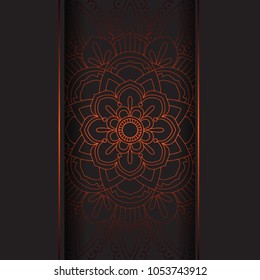 Elegant background with decorative mandala design