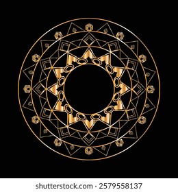 Elegant background with decorative mandala design