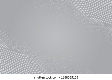 Elegant background design featuring white and grey dots. Offers a refined and sophisticated aesthetic with a subtle pattern for a modern look.