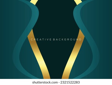 elegant background design gradient greenish blue with luxury