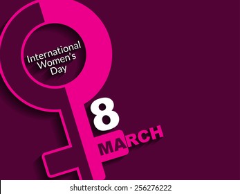 Elegant background design for International Women's Day. 