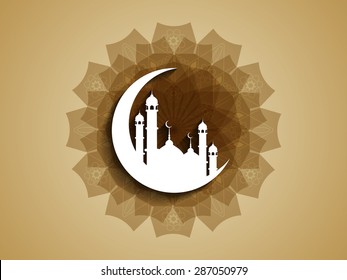 Elegant background design for Islamic festivals Ramadan and Eid.