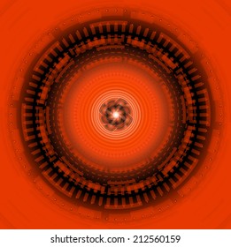 Elegant background design withÃ?Â black orange