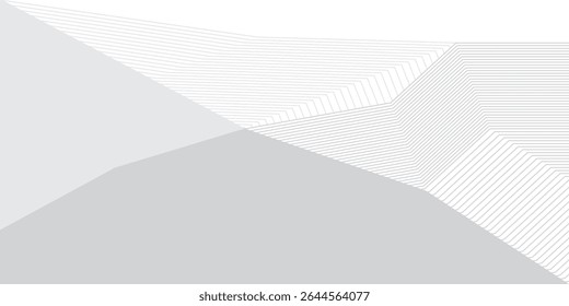 Elegante diseño de fondo con patrón de línea blanca y gris o textura. Fondo blanco Horizontal de lujo para el Anuncio de negocios, cartel, telón de fondo, cupón, invitación. Ilustración vectorial
