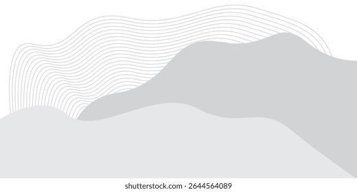 Elegante diseño de fondo con patrón de línea blanca y gris o textura. Fondo blanco Horizontal de lujo para el Anuncio de negocios, cartel, telón de fondo, cupón, invitación. Ilustración vectorial
