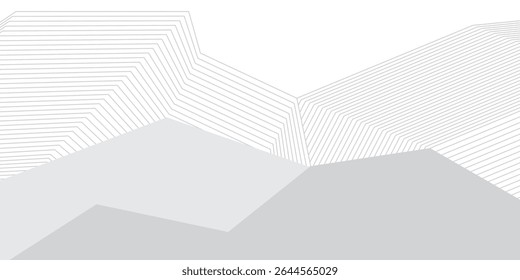 Elegante diseño de fondo con patrón de línea blanca y gris o textura. Fondo blanco Horizontal de lujo para el Anuncio de negocios, cartel, telón de fondo, cupón, invitación. Ilustración vectorial
