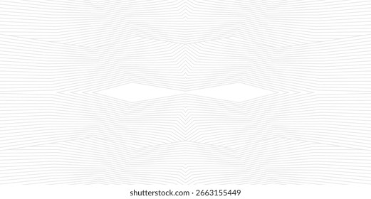 Elegante design de fundo com padrão ou textura de linha branca e cinza. Fundo branco horizontal de luxo para banner de negócios, cartaz, pano de fundo, voucher, convite. Ilustração vetorial
