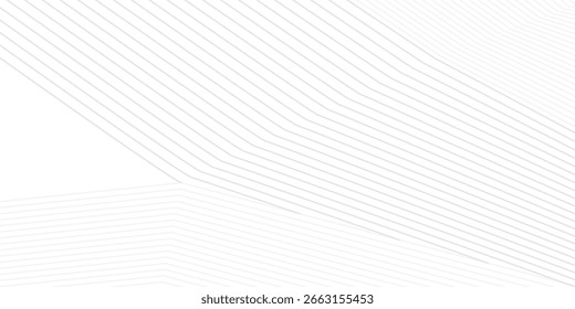 Elegant background design with white and grey line pattern or texture. Luxury horizontal white background for business banner, poster, backdrop, voucher, invite. Vector illustration

