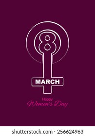 Elegant background design for Women's Day. 