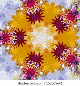 Elegant background with floral ornament. Vector 