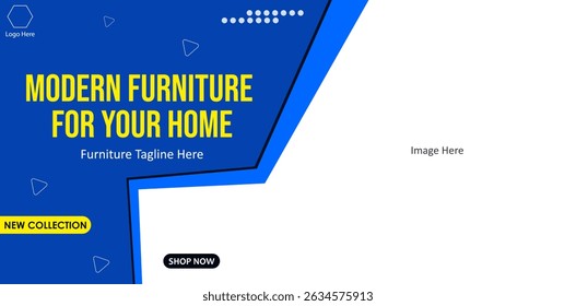 Elegant background furniture web graphics. Modern furniture web graphics background.