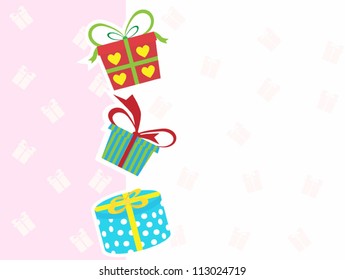 Elegant Background With Gift Box