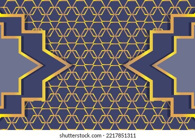 elegant background with gold colored connected lines