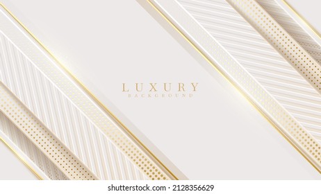 Fondo elegante con elementos de línea dorada y decoración de efecto luminoso brillante.