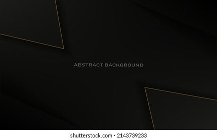 elegant background with golden lines and abstract shadow in the corner