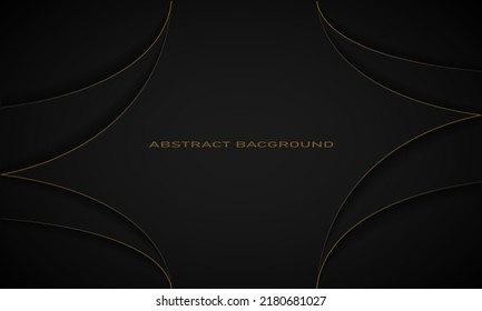 elegant background with golden lines and shadows in the corner