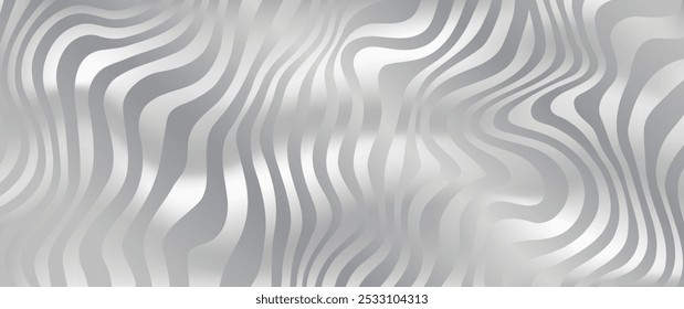 Elegant background with gray silver lines 3d pattern on luxury gradient. Premium abstract vector illustration for invitation, flyer, cover design, luxe invite, business banner, prestigious voucher.