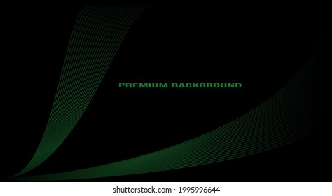 elegant background with green line for cover, banner, poster, card background