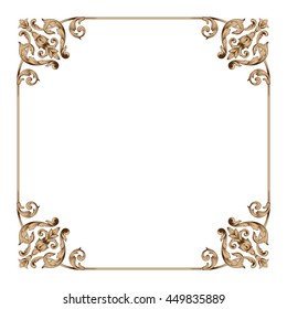 Elegant background with lace ornament. Floral elements, ornate background. Antique style acanthus foliage swirl decorative design element filigree calligraphy