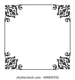 Elegant background with lace ornament. Floral elements, ornate background. Antique style acanthus foliage swirl decorative design element filigree calligraphy