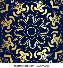 Elegant background with lace ornament. Floral elements, ornate background.