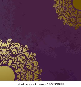 Elegant background with lace ornament and place for text.