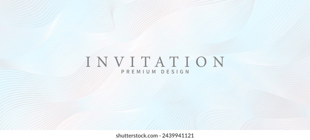 Elegant background with line pattern on luxury pastel color gradient. Premium abstract vector illustration for invitation, flyer, cover design, luxe invite, business banner, prestigious voucher.